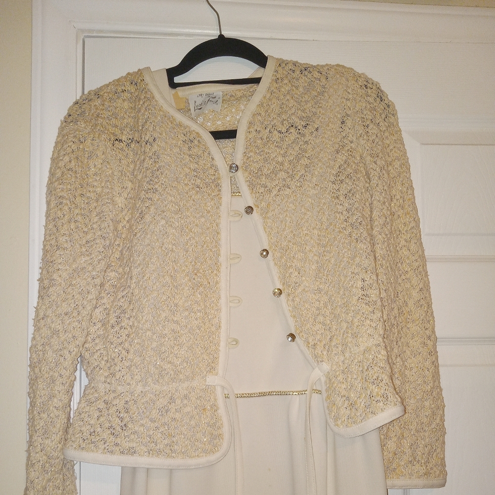 Joseph Ribkoff Cream Textured Blazer